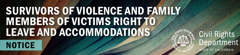 Civil Rights Department State of California